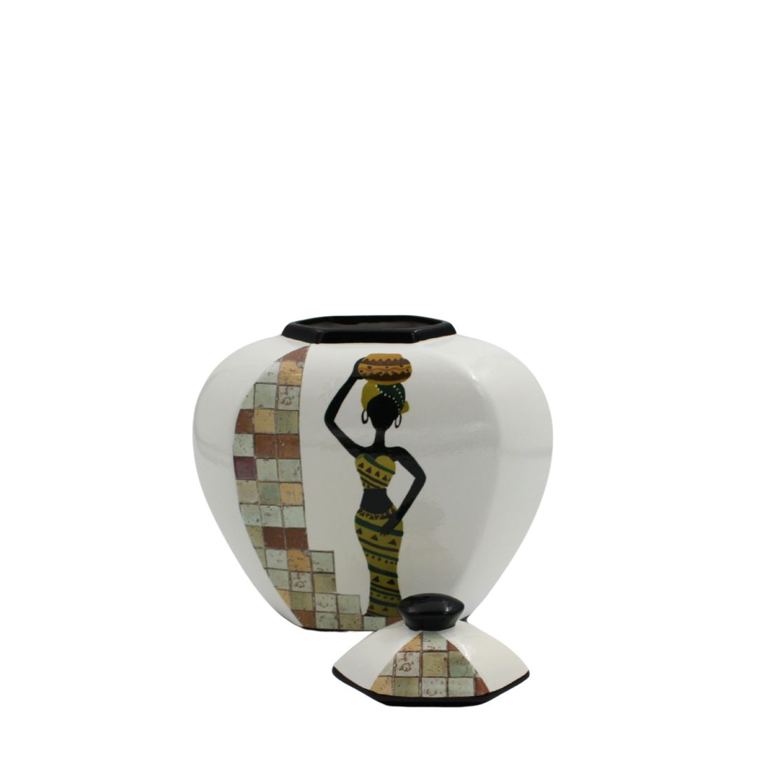 DECORATIVE VASE AFRICAN SMALL image 2